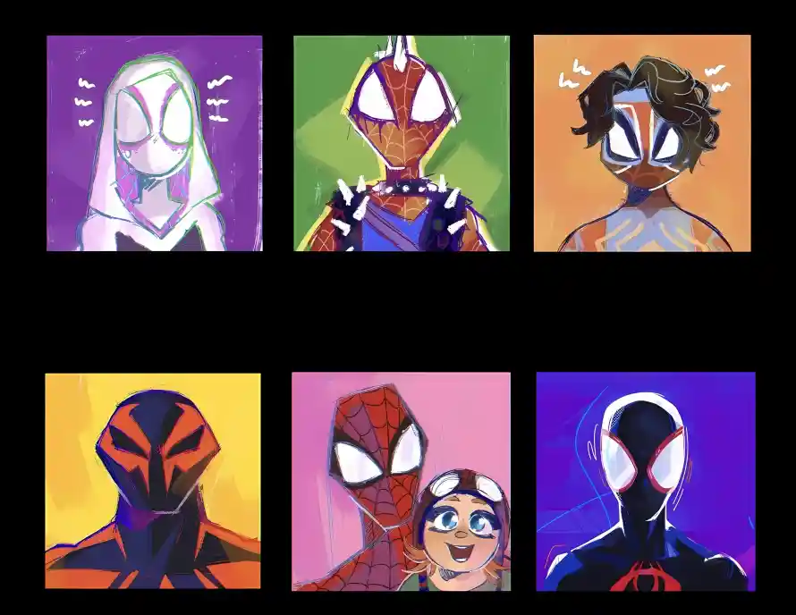 4k多彩壁纸 - 漫威 - 插画风 - 蜘蛛侠「哲风壁纸」