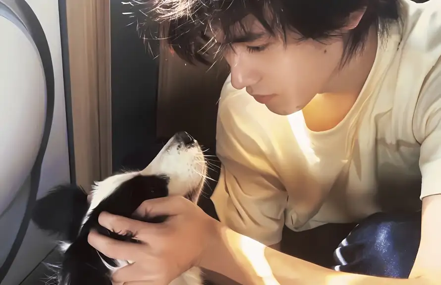 4k互动壁纸 - 室内 - 温馨 - 边牧「哲风壁纸」