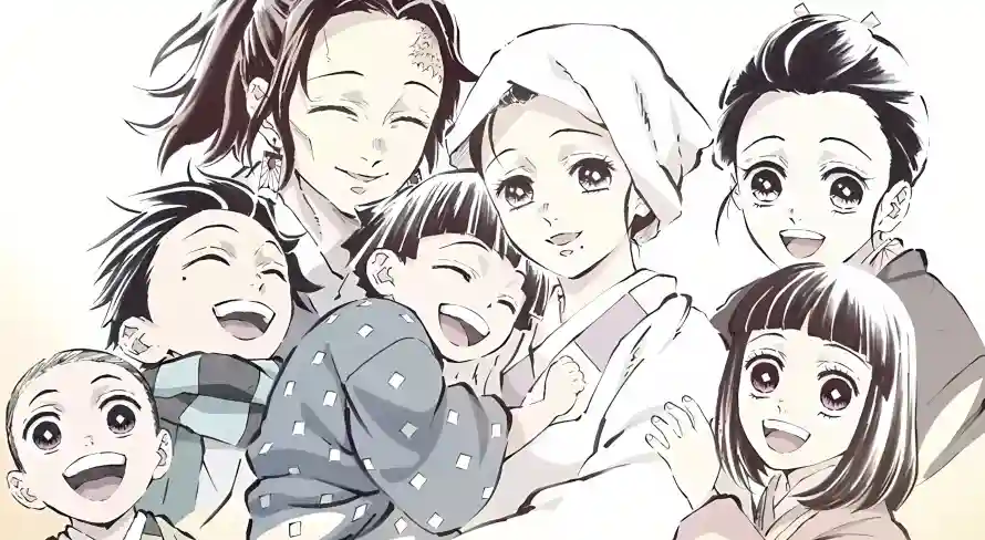 4k动漫人物壁纸 - 温馨氛围 - 灶门家族 - 鬼灭之刃「哲风壁纸」