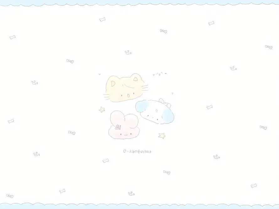 4k卡通壁纸 - 可爱 - 淡色 - 简约「哲风壁纸」