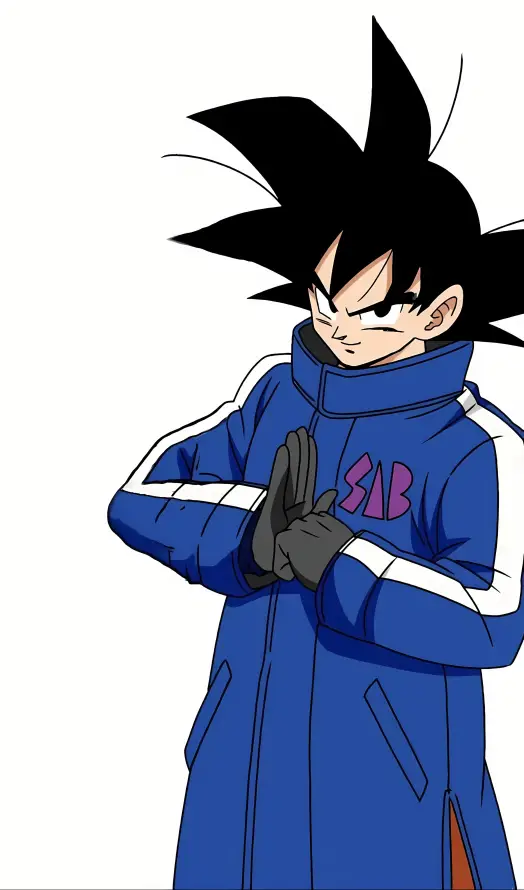 4k悟空壁纸 - 七龙珠 - 动漫角色 - 蓝色外套「哲风壁纸」