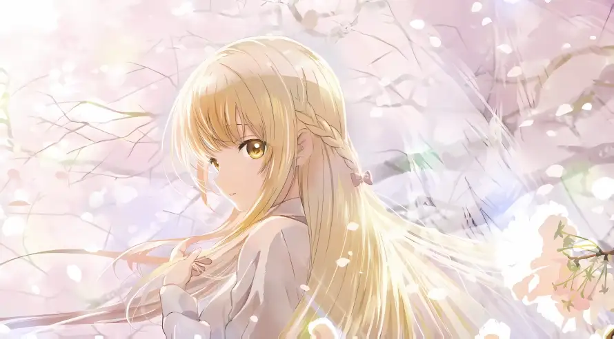 4k樱花壁纸 - 金发 - 二次元 - 动漫少女「哲风壁纸」 4k樱花壁纸 - 金发 - 二次元 - 动漫少女「哲风壁纸」