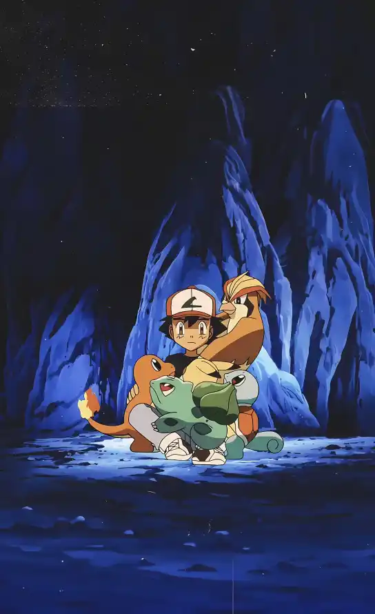 4k小智壁纸 - 洞穴 - 宝可梦 - 火稚鸡「哲风壁纸」