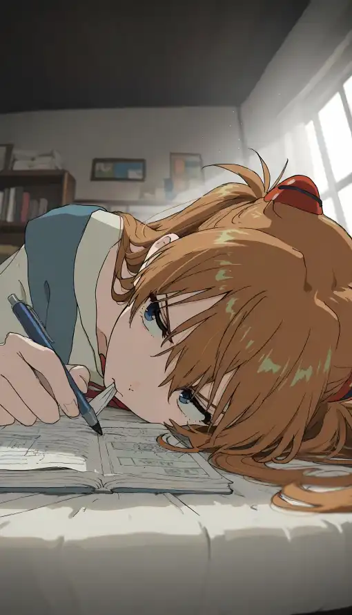 4k书本壁纸 - 笔 - 房间 - 红发「哲风壁纸」