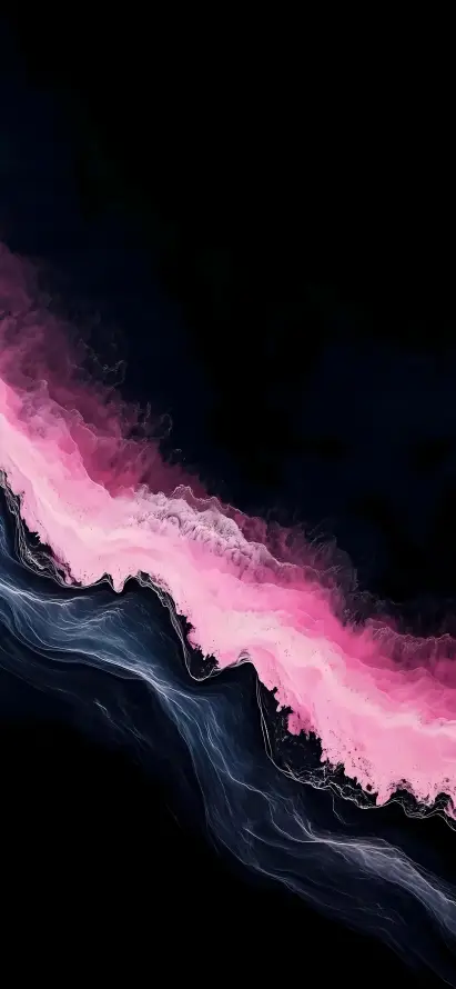 4k黑粉壁纸 - 暗背景 - 抽象流体 - 海水波纹「哲风壁纸」