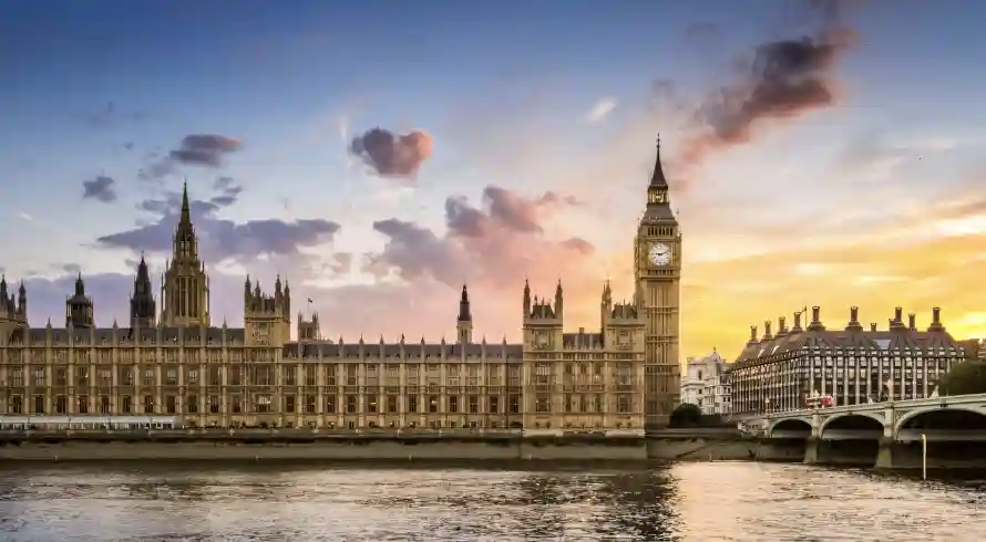 4k晚霞壁纸 - 湖水 - 威斯敏斯特宫 - wallpaper「哲风壁纸」