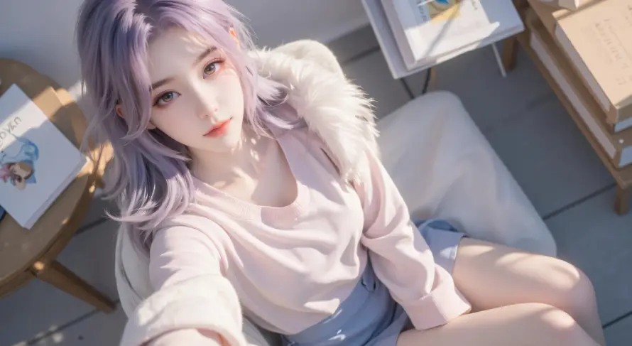 4k云霄壁纸 - 室内 - 自拍 - 浅粉上衣「哲风壁纸」 4k云霄壁纸 - 室内 - 自拍 - 浅粉上衣「哲风壁纸」