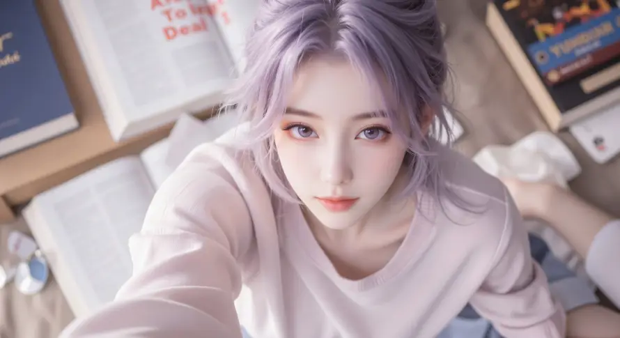 4k书本壁纸 - 云霄 - 女生 - 室内「哲风壁纸」 4k书本壁纸 - 云霄 - 女生 - 室内「哲风壁纸」