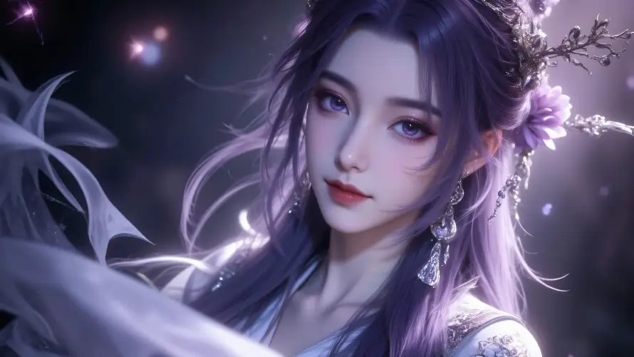 4k云霄壁纸 - 仙侠 - 古风 - 紫发「哲风壁纸」 4k云霄壁纸 - 仙侠 - 古风 - 紫发「哲风壁纸」