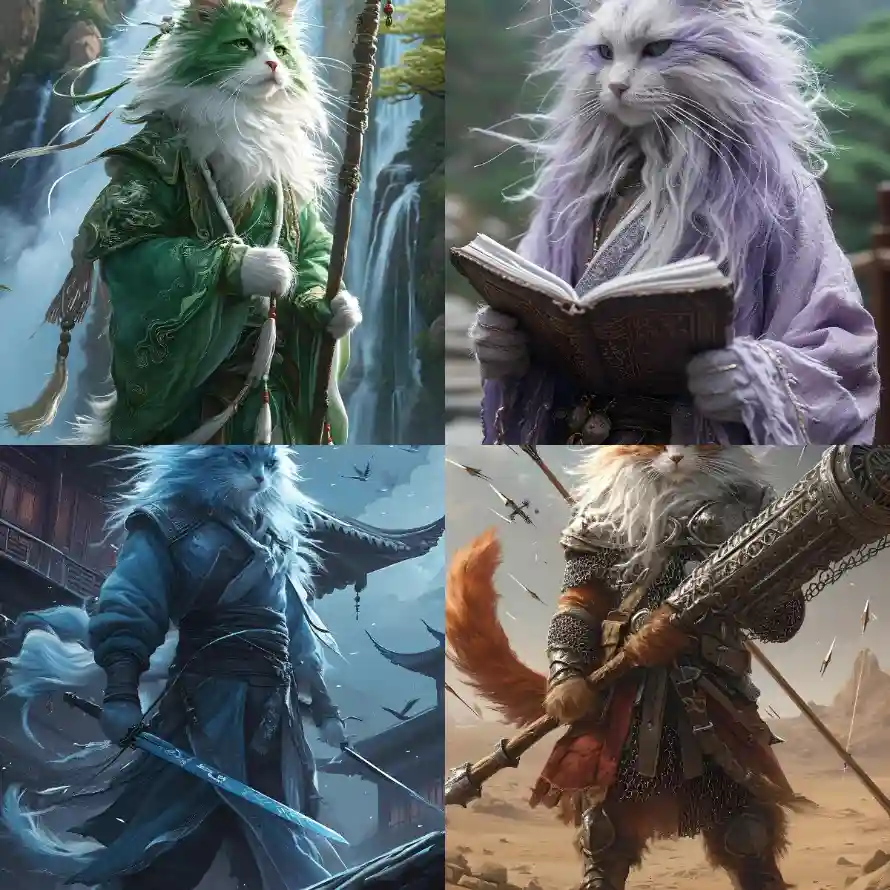 4k仙侠壁纸 - 猫 - 古装 - 古风「哲风壁纸」