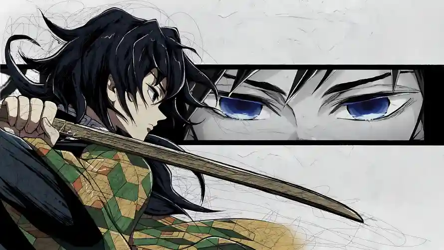 4k动漫壁纸 - 羽织 - 蓝眼 - 日轮刀「哲风壁纸」