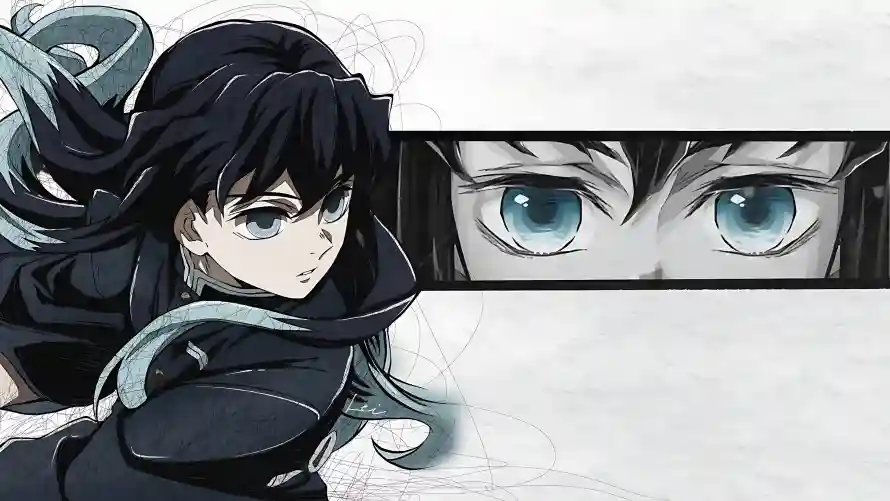 4k动漫壁纸 - 蓝眼 - 黑发 - 鬼灭之刃「哲风壁纸」