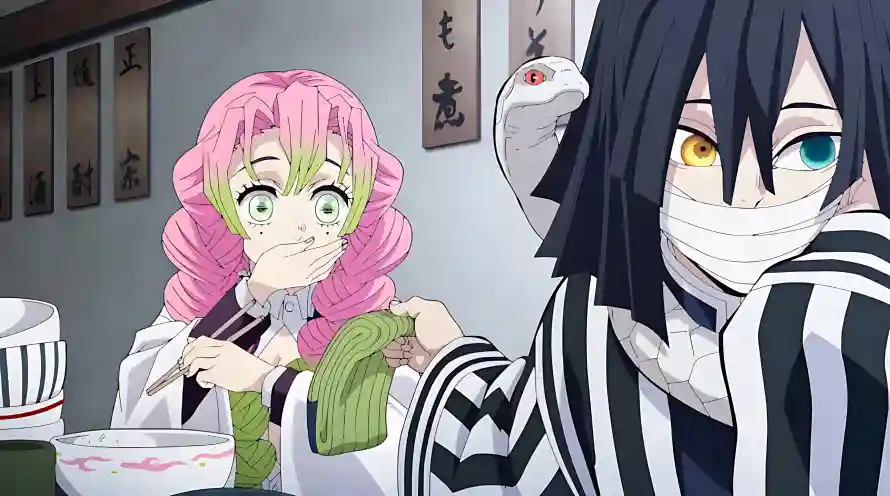 4k动漫壁纸 - 恋柱 - 蛇柱 - 织毛衣「哲风壁纸」