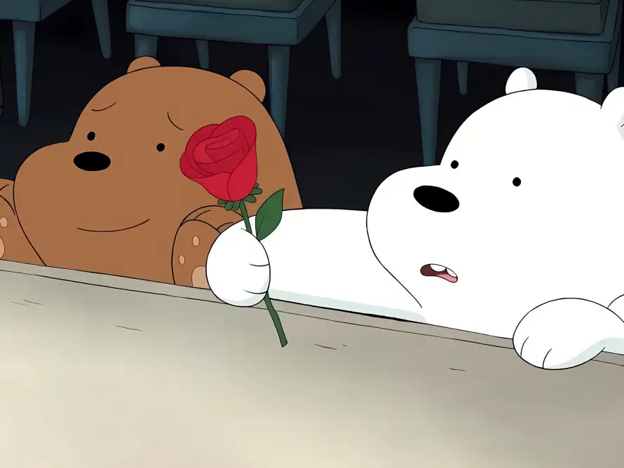 4k动画壁纸 - 棕熊 - 白熊 - 裸熊「哲风壁纸」