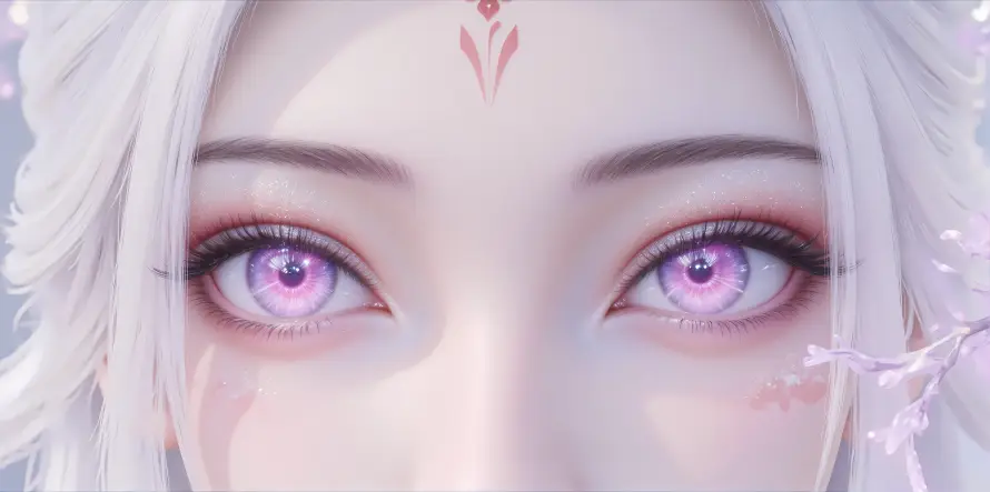 4k小白壁纸 - 樱花 - 玄幻 - 白发「哲风壁纸」