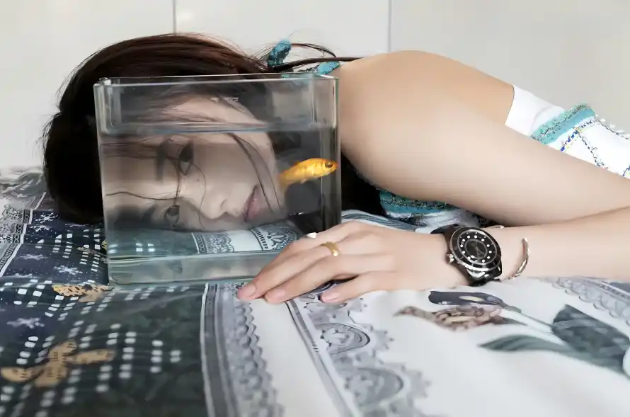 4k手表壁纸 - 床 - 金鱼 - 鱼缸「哲风壁纸」