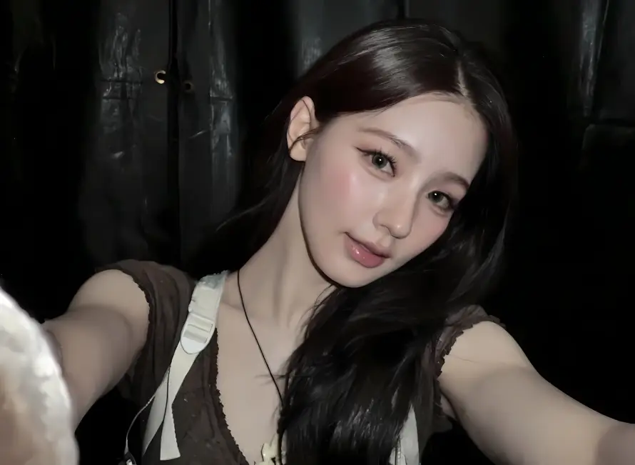 4k自拍壁纸 - 长发 - 赵美廷 - 棕色上衣「哲风壁纸」