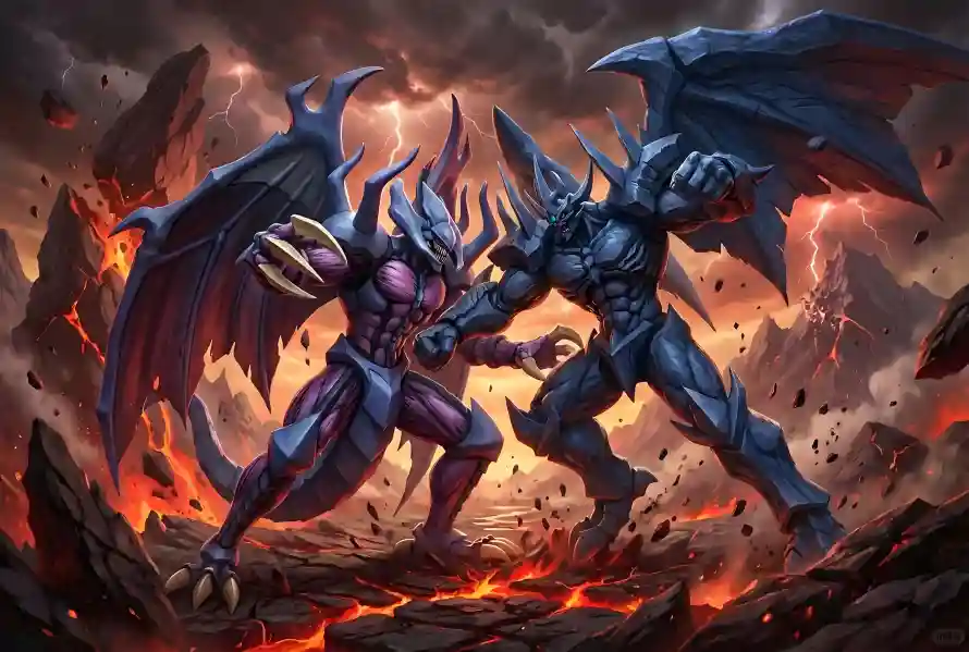 4k怪兽壁纸 - 战斗 - 暗黑 - 漫画「哲风壁纸」