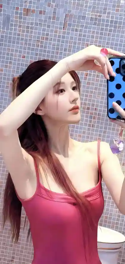 4k吊带壁纸 - 手机 - 浴室 - 粉色「哲风壁纸」