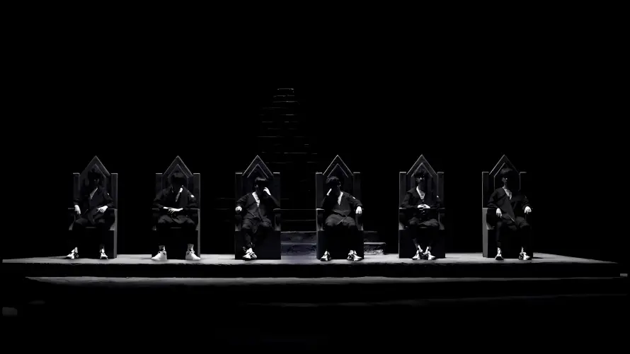 4k人物壁纸 - 剪影 - 王座 - 舞台「哲风壁纸」