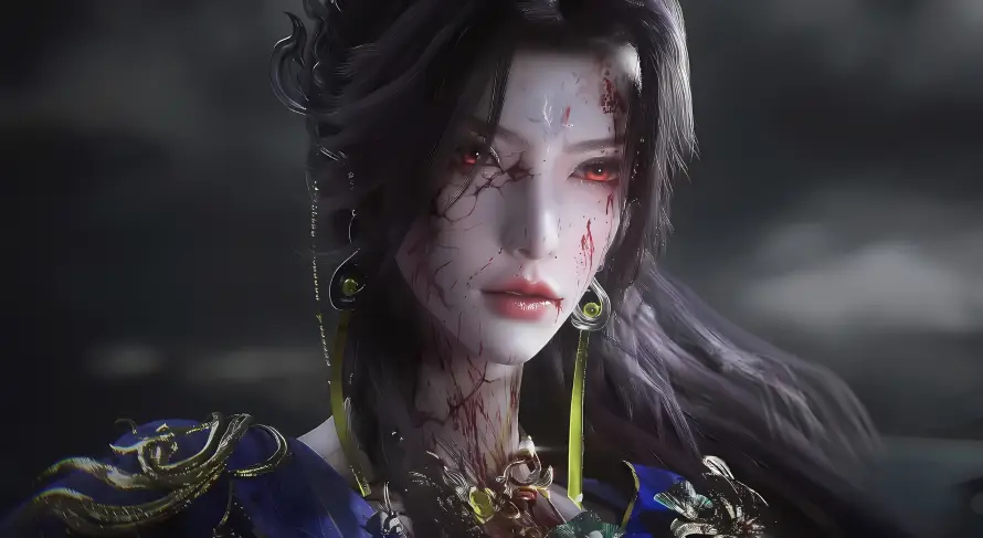 4k云望舒壁纸 - 华丽服饰 - 古风角色 - 暗黑背景「哲风壁纸」 4k云望舒壁纸 - 华丽服饰 - 古风角色 - 暗黑背景「哲风壁纸」