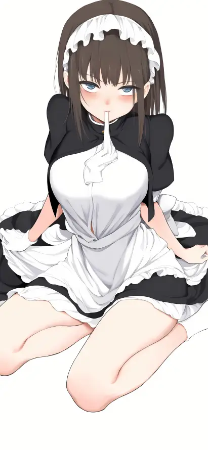 4k可爱壁纸 - 简约 - 跪坐 - 二次元「哲风壁纸」