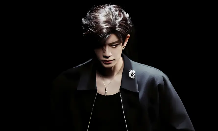 4k暗黑壁纸 - 任嘉伦 - 暗黑风 - 冷峻氛围「哲风壁纸」