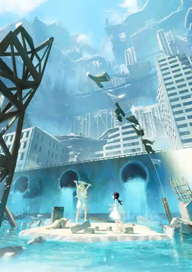 4k废墟城市壁纸 - 水 - 末日场景 - chito「哲风壁纸」