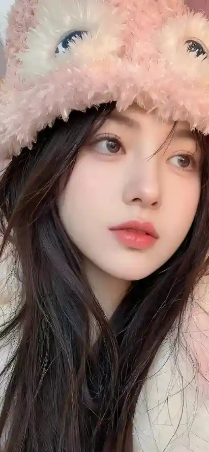 4k可爱壁纸 - 红唇 - 美女 - Ios「哲风壁纸」