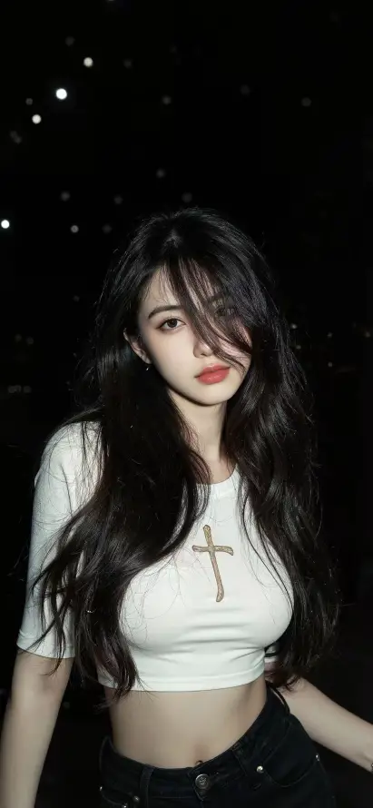 4k红唇壁纸 - 美女 - 长发 - Ios「哲风壁纸」