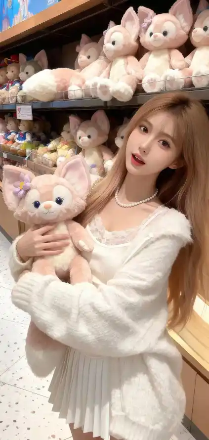 4k粉色壁纸 - 美女 - 超市 - Ios「哲风壁纸」