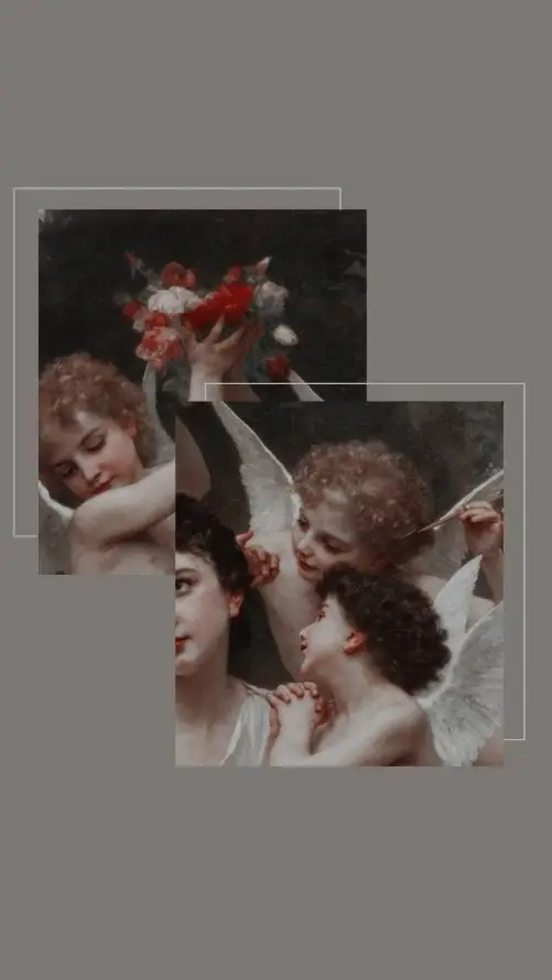 4k古典壁纸 - 复古 - 天使 - 拼接「哲风壁纸」