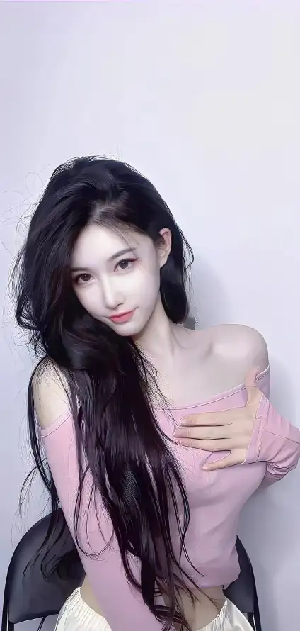 4k美女壁纸 - 长发 - 露肩 - Ios「哲风壁纸」