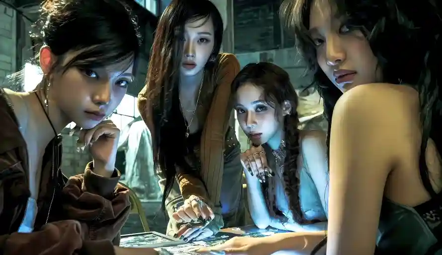 4k女团壁纸-吉赛尔与桌游-昏暗环境免费下载「哲风壁纸」