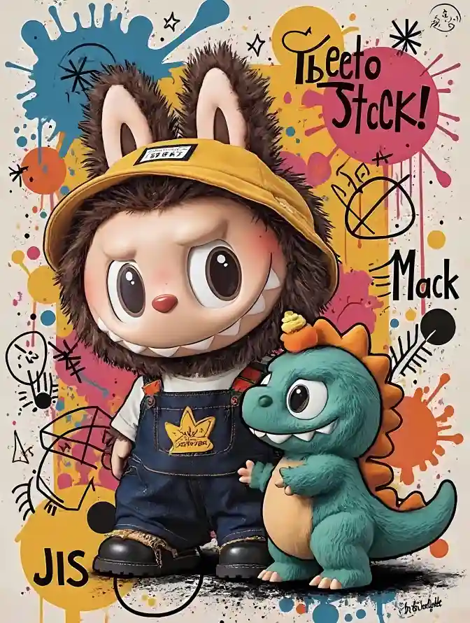 4k卡通壁纸 - 涂鸦 - 潮玩 - 大首领「哲风壁纸」