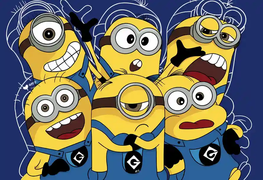 4k卡通壁纸 - 可爱 - 小黄人 - 神偷奶爸「哲风壁纸」