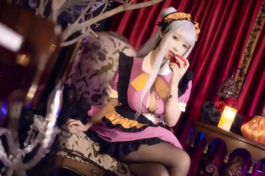 4k写真壁纸 - 白发 - 黑丝 - cos「哲风壁纸」