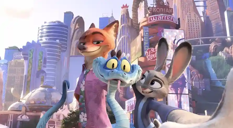 4k尼克壁纸 - 蛇 - 朱迪 - 动物城「哲风壁纸」