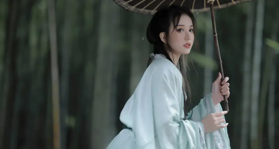 4k古装壁纸 - 汉服 - 竹林 - 美女「哲风壁纸」