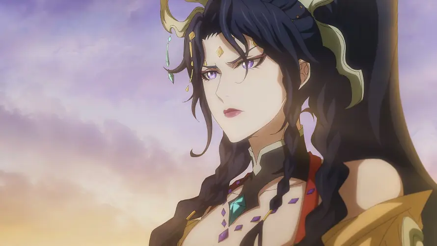 4k古风壁纸 - 国漫 - 紫眸 - 红衣「哲风壁纸」