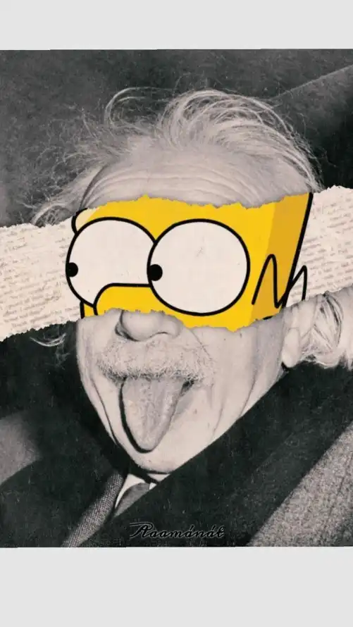 4k头像壁纸 - 搞怪 - 吐舌头 - 辛普森「哲风壁纸」