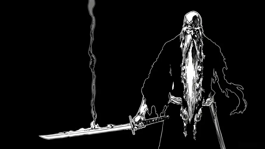 4k死神壁纸 - 黑白 - 黑色 - 斩魄刀「哲风壁纸」