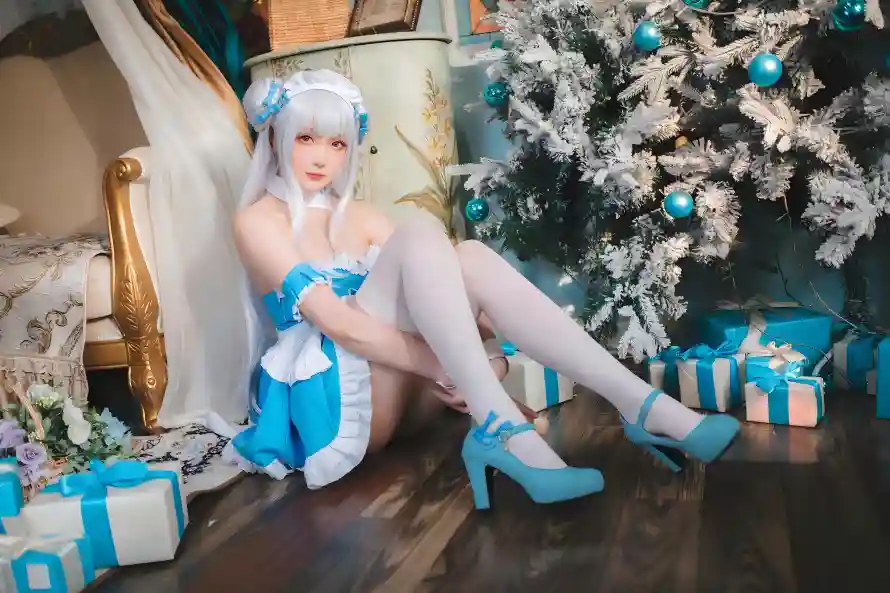 4k圣诞壁纸 - 礼物 - cos - 女仆装「哲风壁纸」