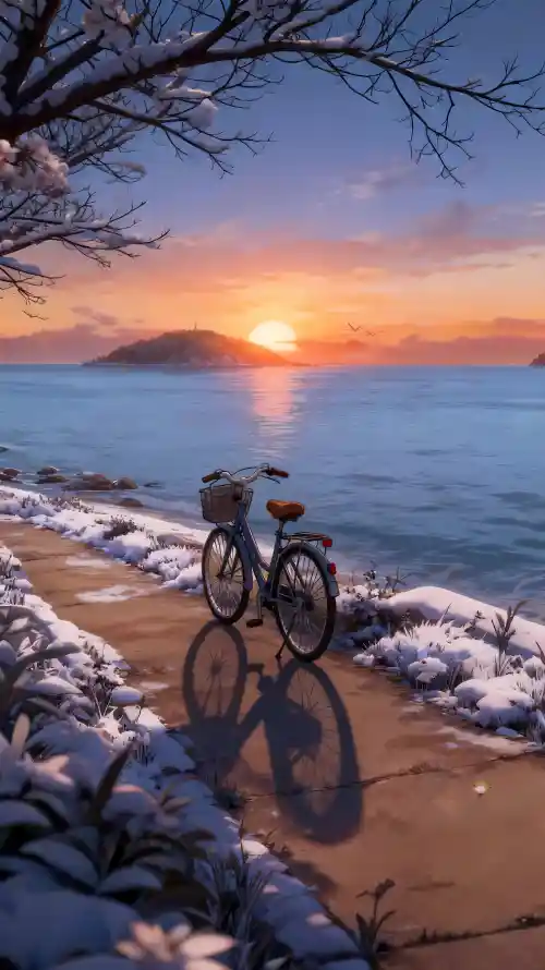 4k湖边壁纸 - 动态 - 自行车 - wallpaper「哲风壁纸」