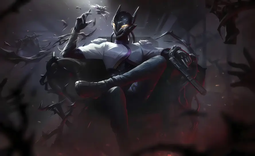 4k维斯壁纸 - 无畏契约 - 暗黑风格 - 游戏角色「哲风壁纸」