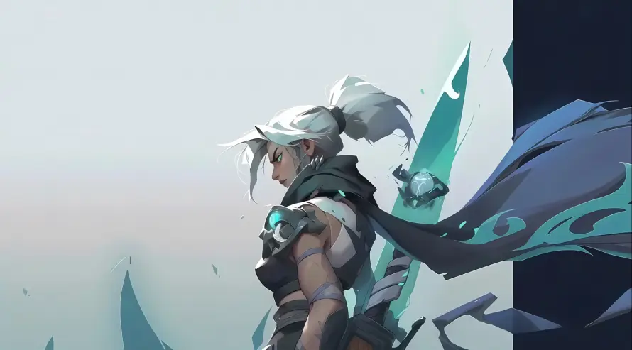 4k捷风壁纸 - 白发 - 高马尾 - 无畏契约「哲风壁纸」