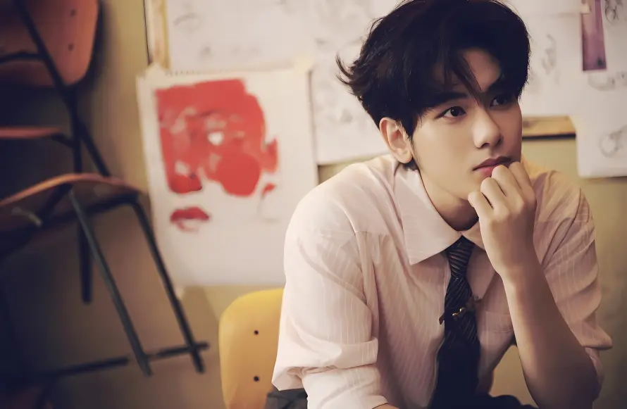 4k坐姿壁纸 - 室内 - 文艺 - 衬衫「哲风壁纸」