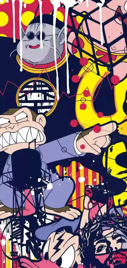 4k动漫壁纸 - 卡通 - 卡通人物 - 夸张表情「哲风壁纸」