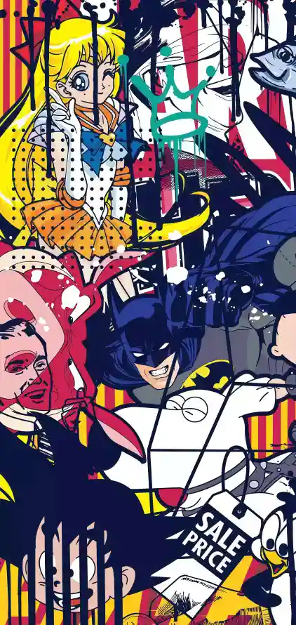 4k动漫壁纸 - 卡通 - 动漫人物 - 涂鸦风格「哲风壁纸」