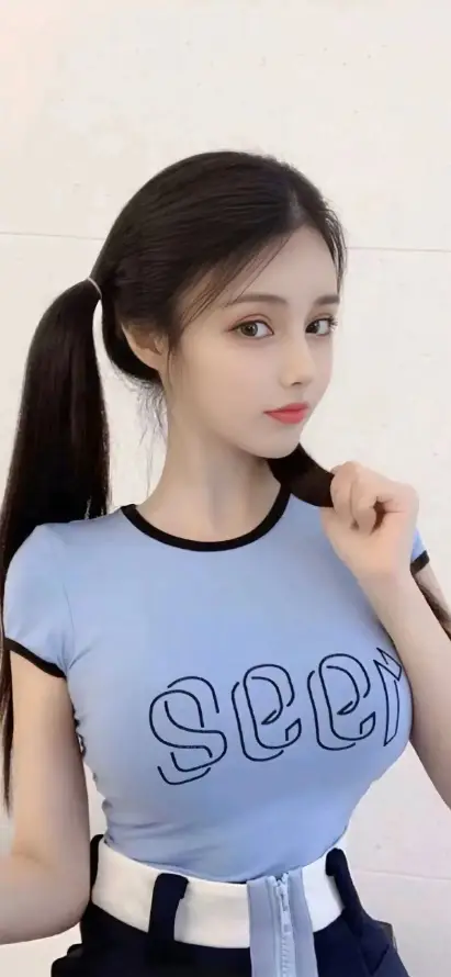 4k短袖壁纸 - 美女 - 马尾 - Ios「哲风壁纸」